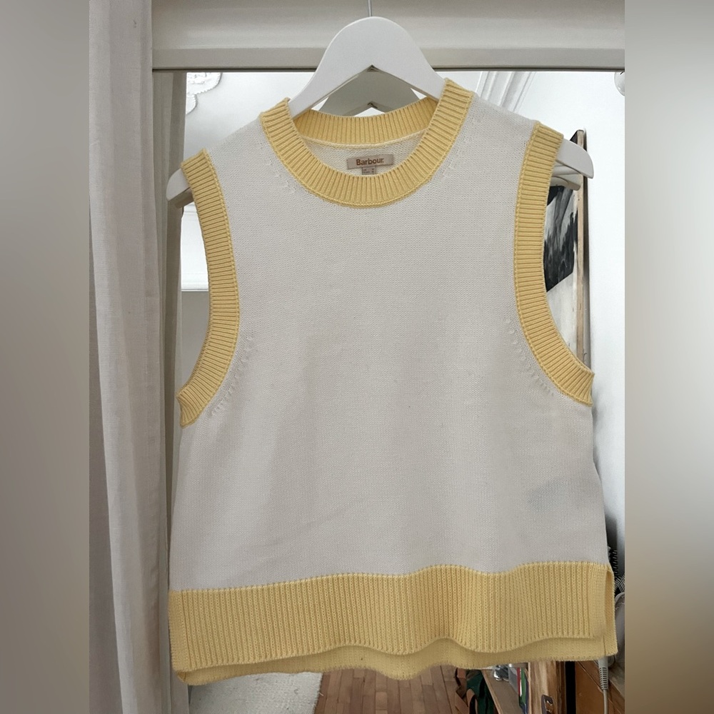 BARBOUR knit sleeveless vest